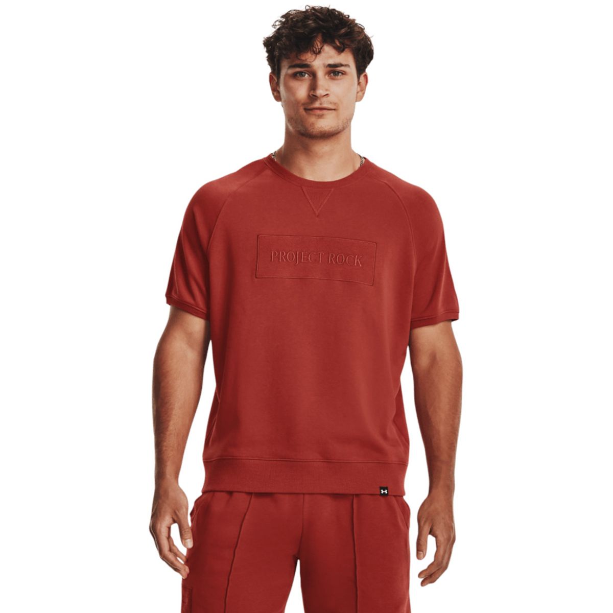 UNDER ARMOUR - Camiseta Hombre UNDER ARMOUR PJT ROCK TERRY GYM T Rojo UNDER ARMOUR.