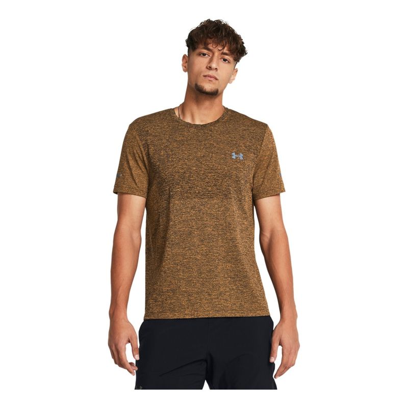 UNDER ARMOUR - Camiseta Hombre UA SEAMLESS STRIDE S Naranja UNDER ARMOUR.