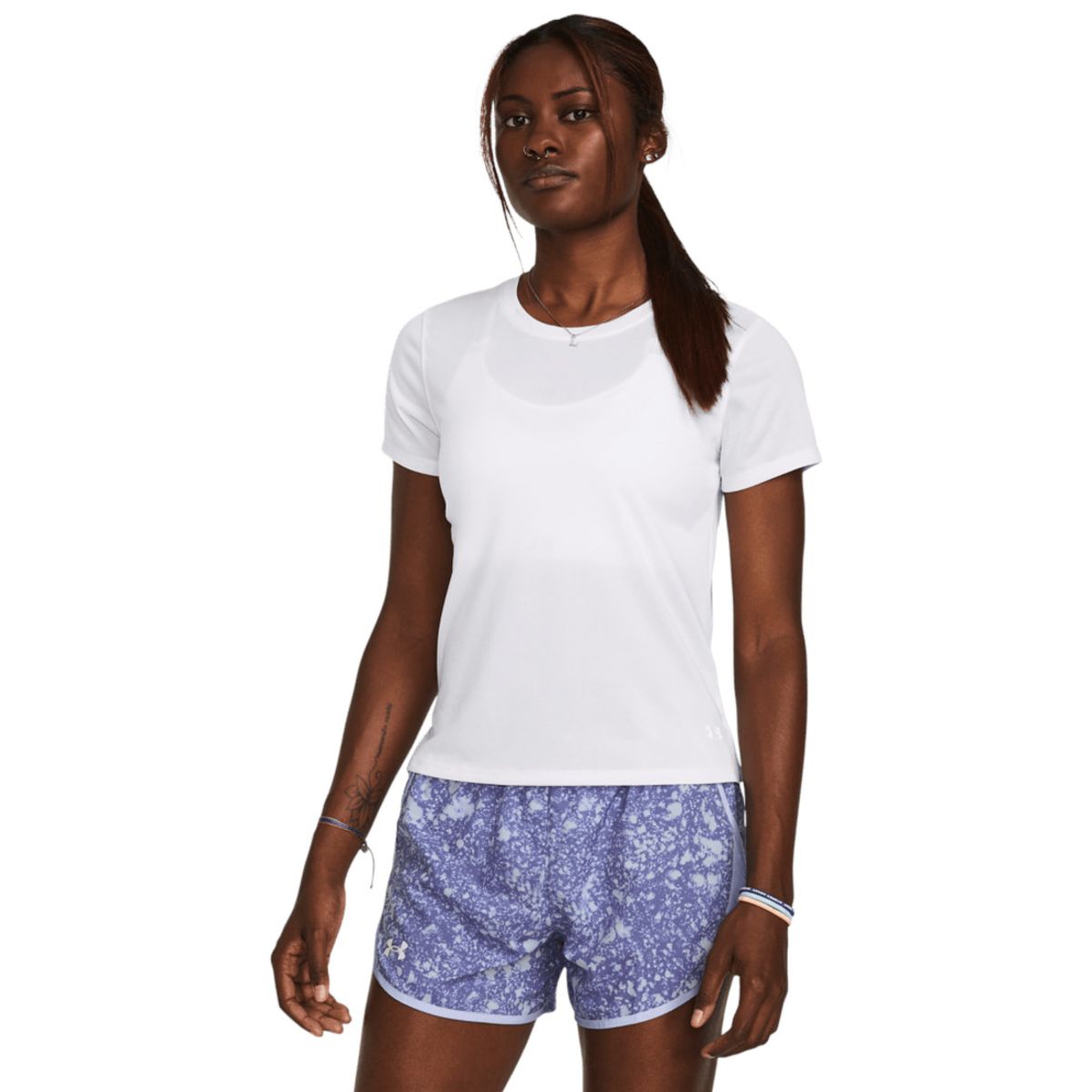 UNDER ARMOUR - Camiseta Mujer UNDER ARMOUR LAUNCH SHORTSLEEVE Blanco UNDER ARMOUR