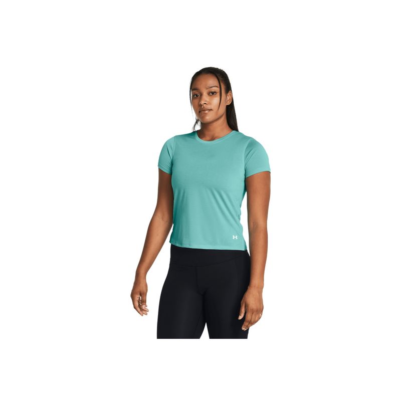 UNDER ARMOUR - Camiseta Mujer Under Armour Launch Short Sleeve Verde UNDER ARMOUR