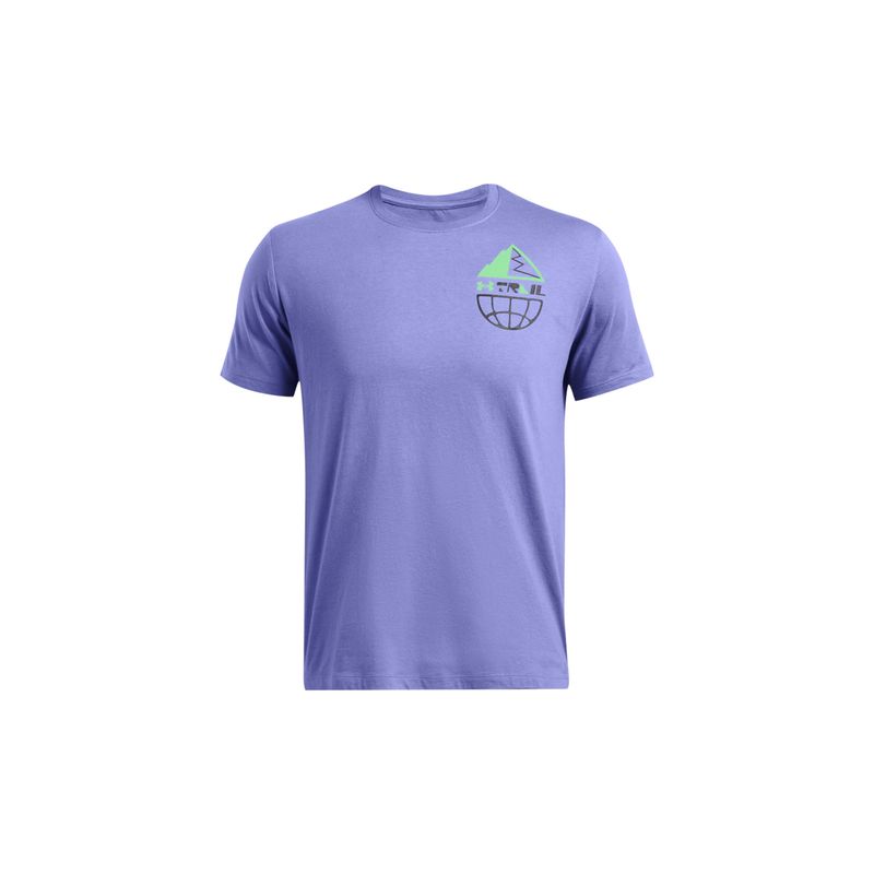 UNDER ARMOUR - Camiseta Hombre UNDER ARMOUR RUN TRAIL SHORTSLEEV Purpura UNDER ARMOUR.