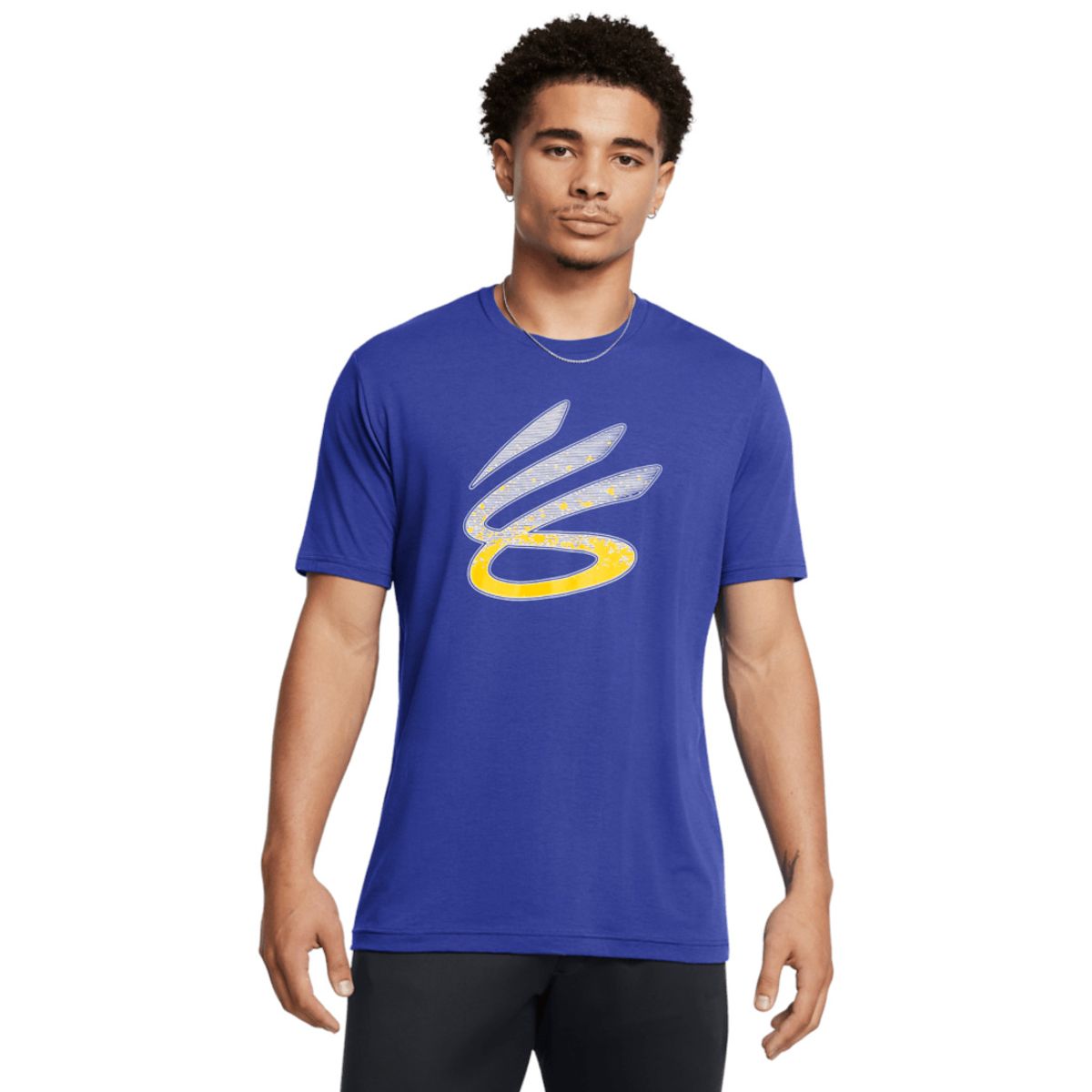UNDER ARMOUR - Camiseta Hombre UNDER ARMOUR CURRY LOGO TREND TEE Azul UNDER ARMOUR.