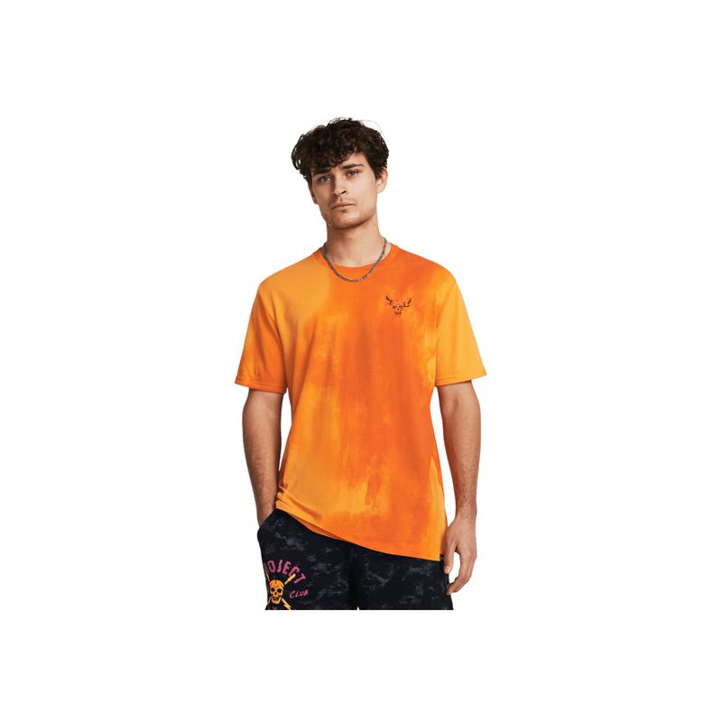 UNDER ARMOUR - Camiseta Hombre UNDER ARMOUR PJT RCK SN WSH GRPHC Naranja UNDER ARMOUR.