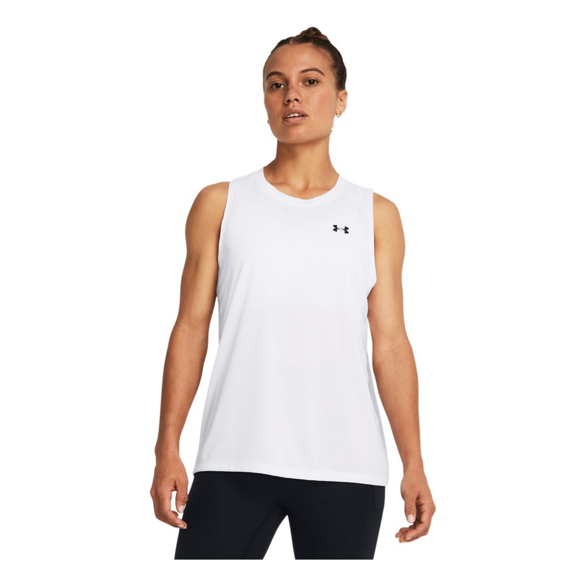 UNDER ARMOUR - Camiseta Mujer UNDER ARMOUR TECH TANK SOLID Blanco UNDER ARMOUR
