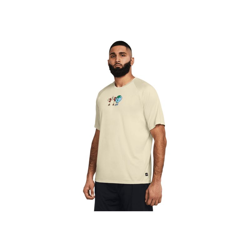 UNDER ARMOUR - Camiseta Hombre UNDER ARMOUR ARTIST PROTECT GLOBE Marron UNDER ARMOUR.