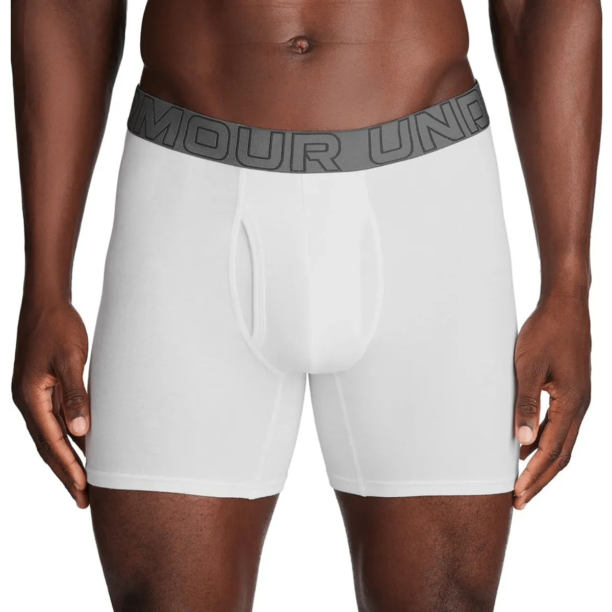 UNDER ARMOUR - Boxer Hombre UNDER ARMOUR PRFRMNC COTTON SOLID Blanco UNDER ARMOUR