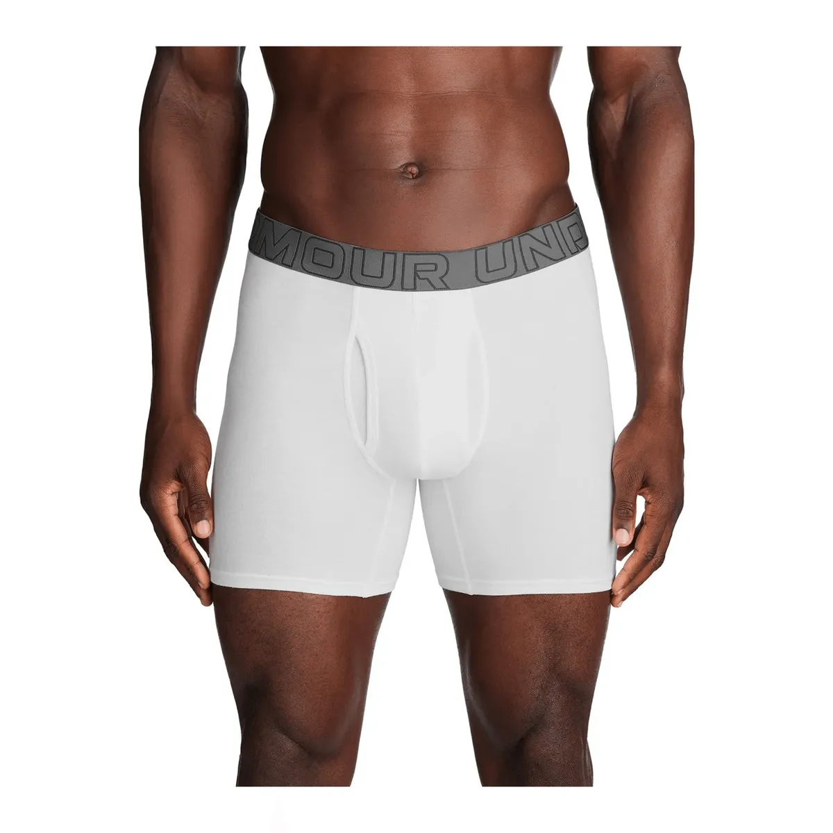 UNDER ARMOUR - Boxer Hombre UNDER ARMOUR PRFRMNC COTTON SOLID Blanco UNDER ARMOUR