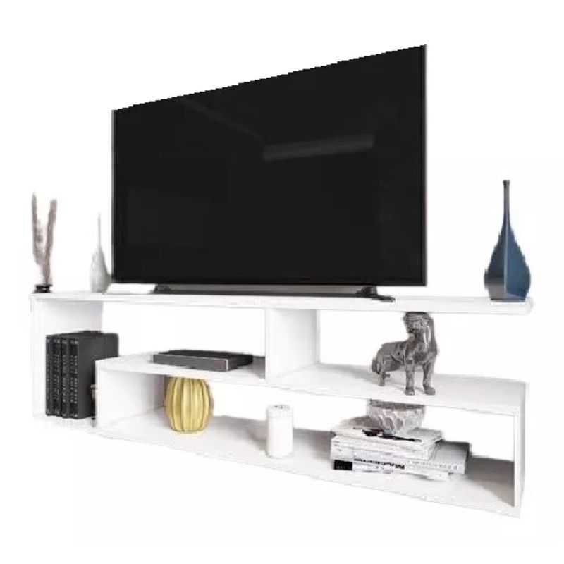 GENERICO - Mesa Tvcentro De Entretenimientomueble De Televisor 130cm Blanco
