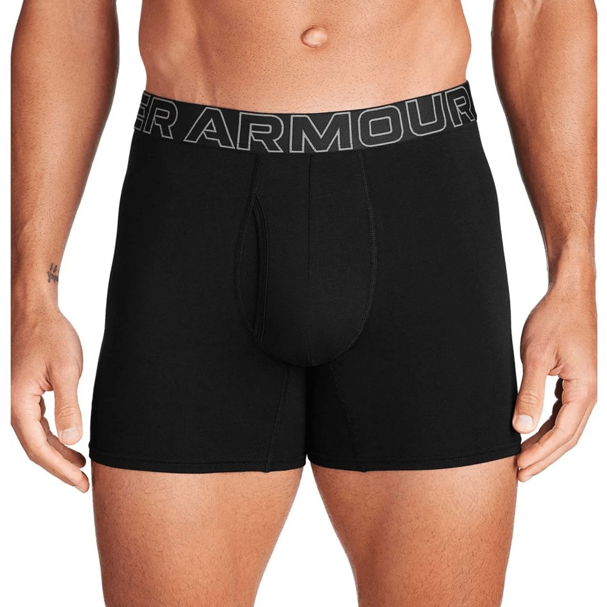 UNDER ARMOUR - Boxer Hombre PRFRMNC COTTON SOLID Negro UNDER ARMOUR