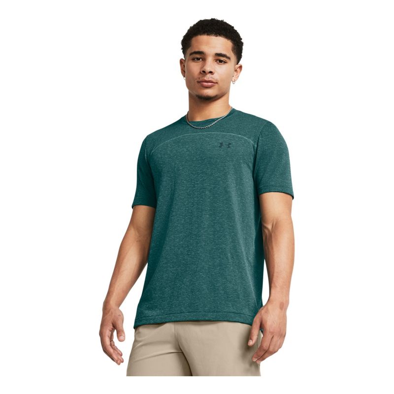 UNDER ARMOUR - Camiseta Hombre UNDER ARMOUR RUSH SEAMLESS WORDMA Azul UNDER ARMOUR.