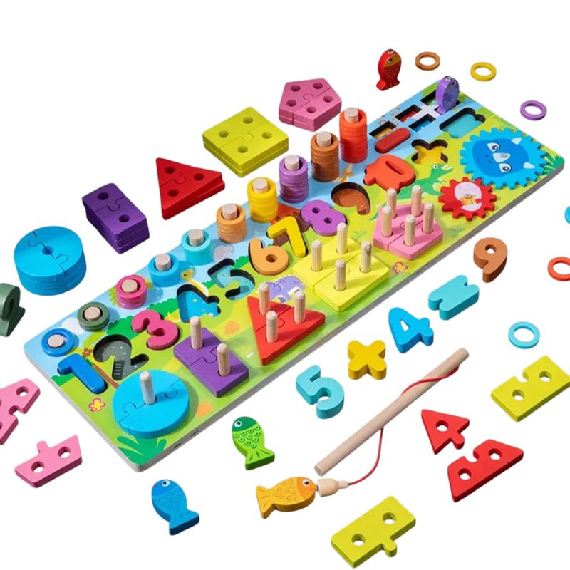 GENERICO - JUEGO DIDACTICO MADERA EDUCATIVO  ESTIMULACION MOTORA NIÑOS