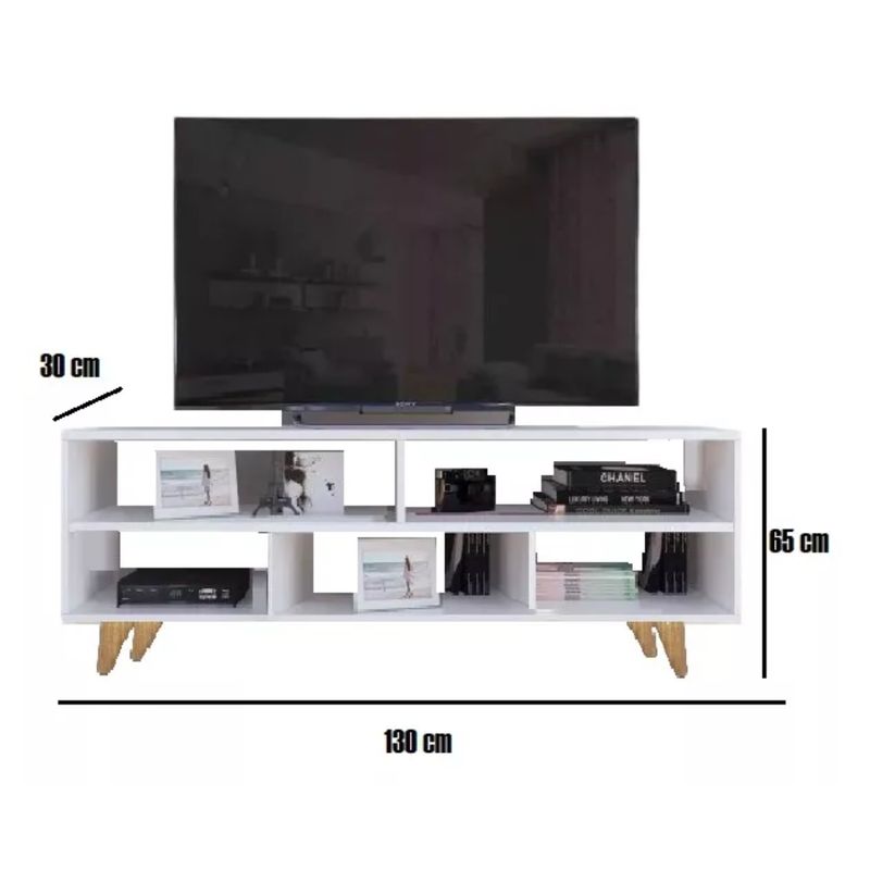 GENERICO - Mesa Tv Centro De Entretenimiento Televisión Mesa Minimalista Blanco
