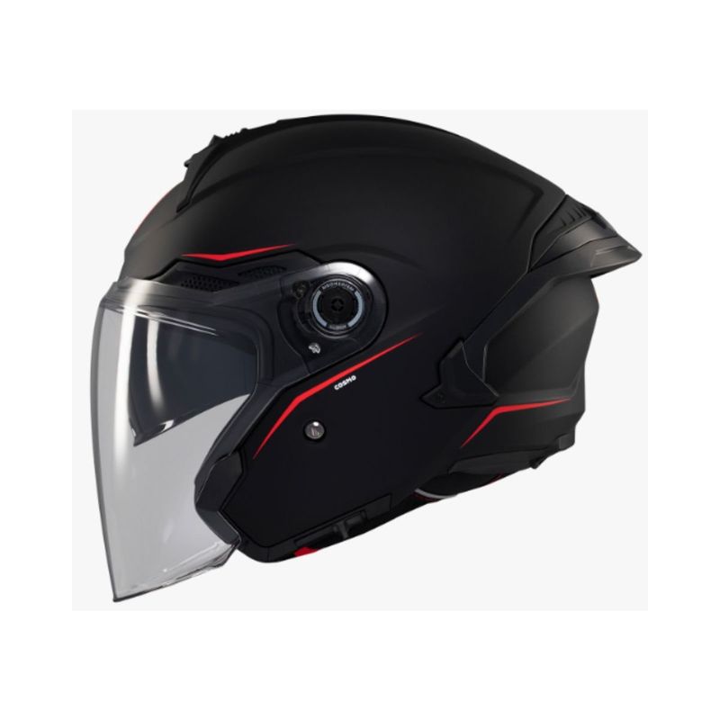 MT HELMETS - CASCO MT HELMETS COSMO SV SOLID A1 NEGRO MATE TALLA XL