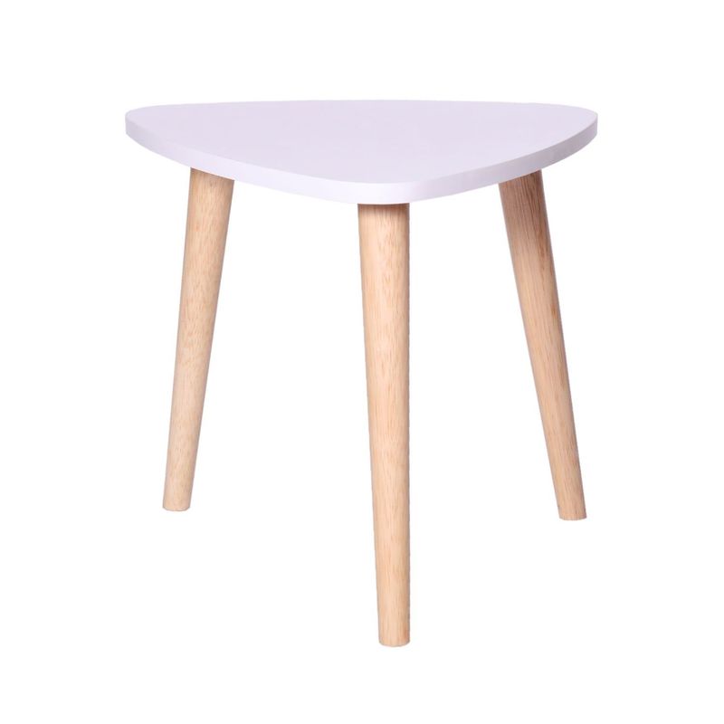 DKO DESIGN - Mesa Auxiliar Triangular Nao 35X39X39 Blanca