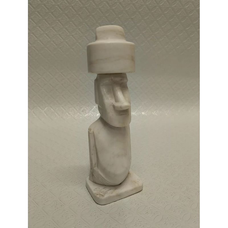 GENERICO - Totem Chileno Antiguo En Marmol De Mesa Contramarcado
