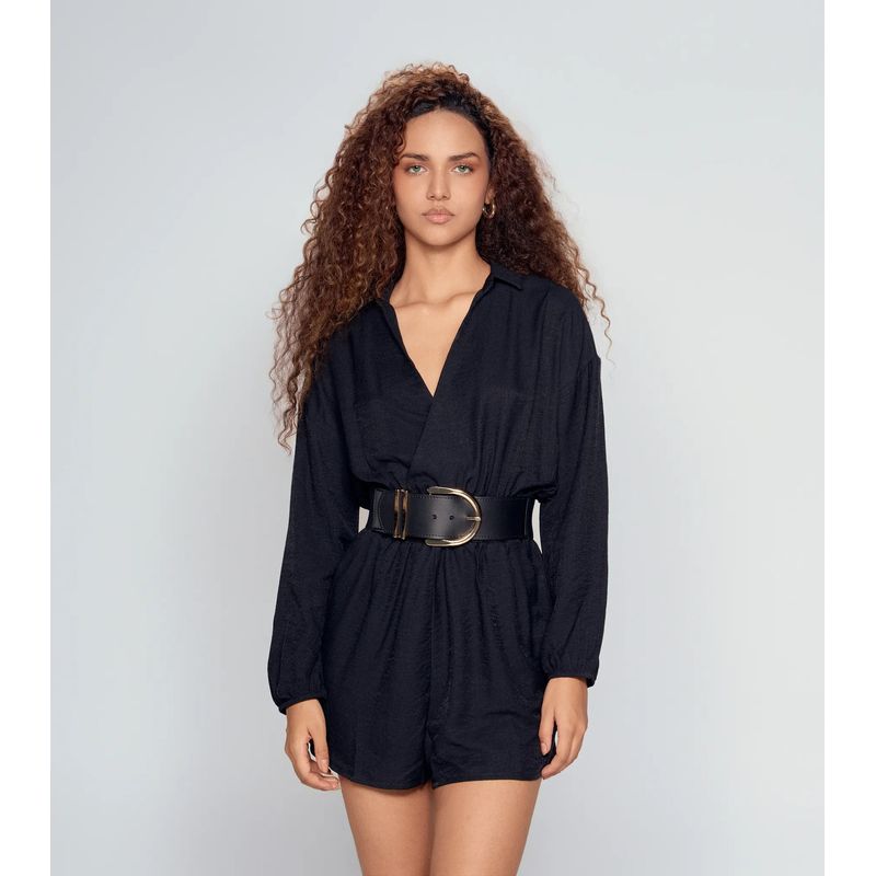 DEREK - Enterizo Short Para Mujer Manga Larga  Derek