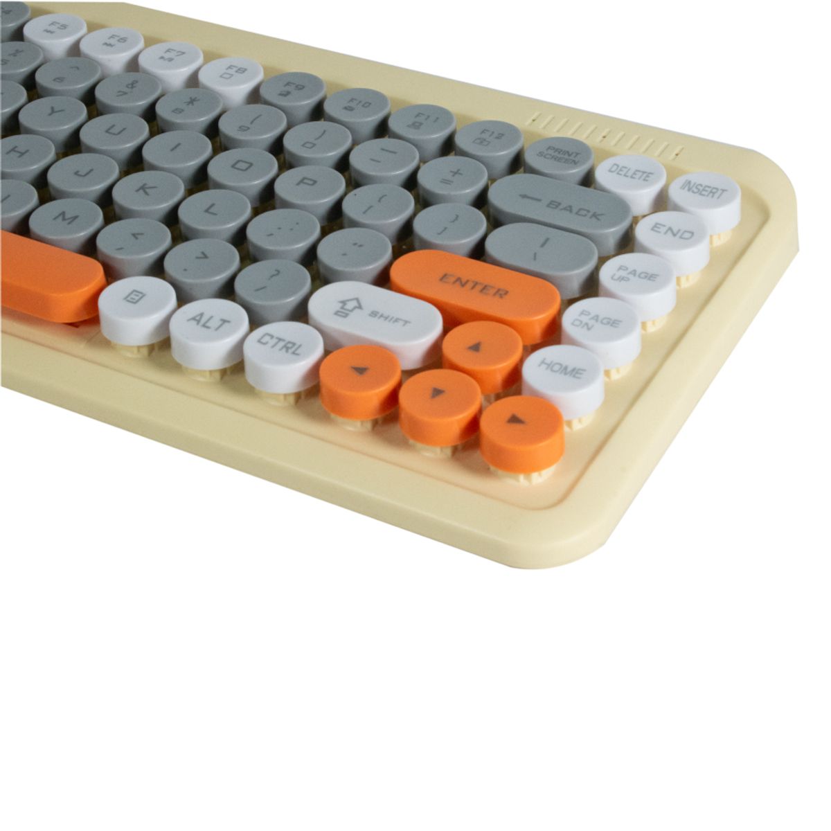 GENERICO - Combo Teclado y Mouse Inalambrico T968 Naranja Mixed