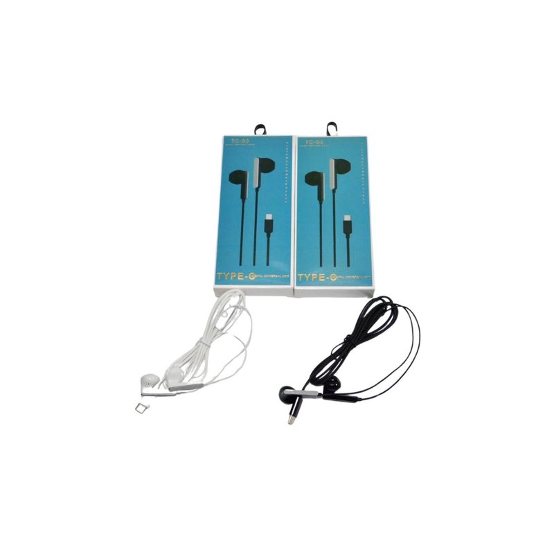 MAZUGI - Audífonos Auriculares In-ear Manos Libres Alámbrico Tipo C