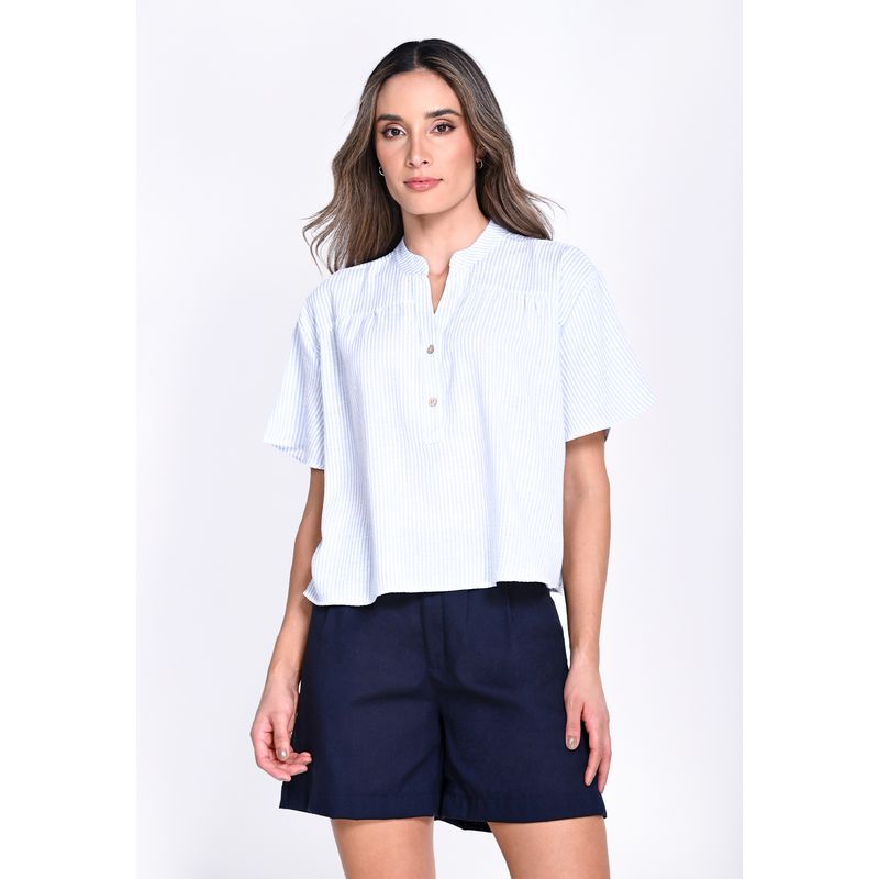 BELIFE - Blusa Manga Corta Para Mujer