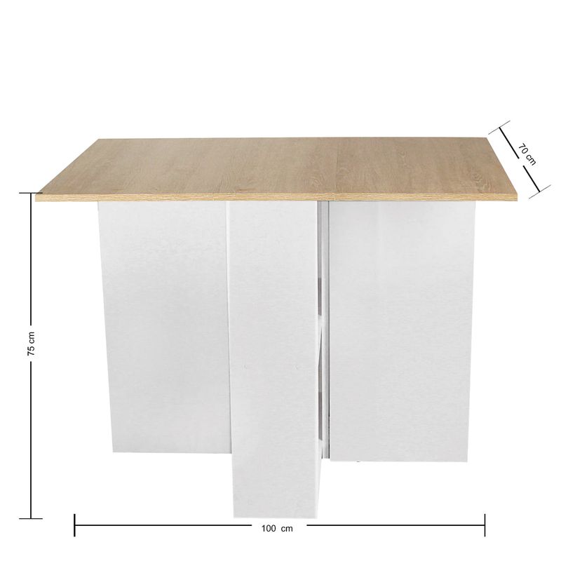 DKO DESIGN - Comedor Ahorra espacio 75X110X70 Blanco-Vienes