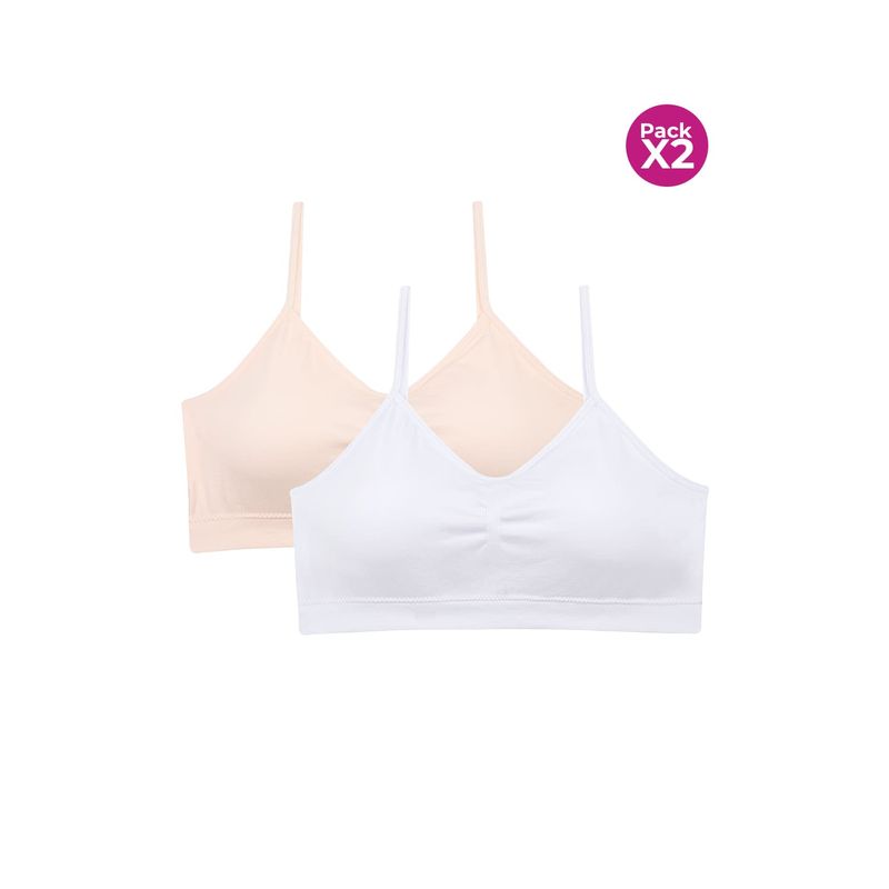 LILI PINK - Top junior tipo seamless paquete x2