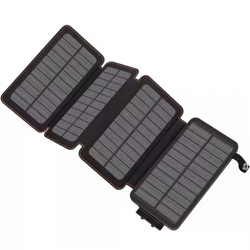 GENERICO - Cargador Power Bank solar 4 paneles 20.000 mAh