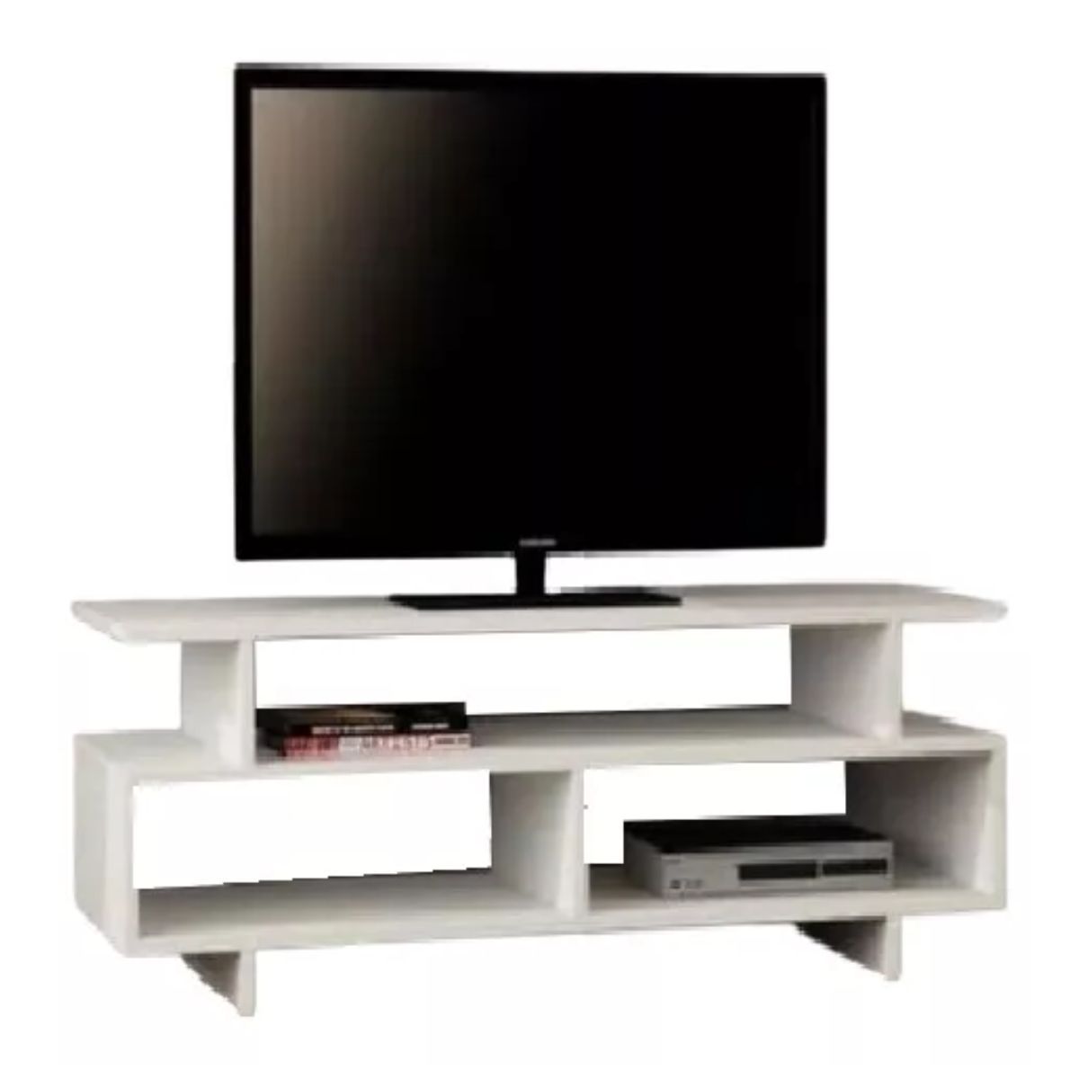 GENERICO - Mesa Tv, Centro De Entretenimiento, Televisión 130 Cm, Color Blanco
