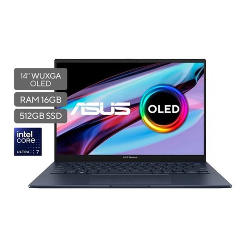 ASUS - Portatil ASUS Zenbook UX3405MA-PP1006, Intel Core Ultra 7 155H, SSD 512GB 16GB 14" OLED WQ