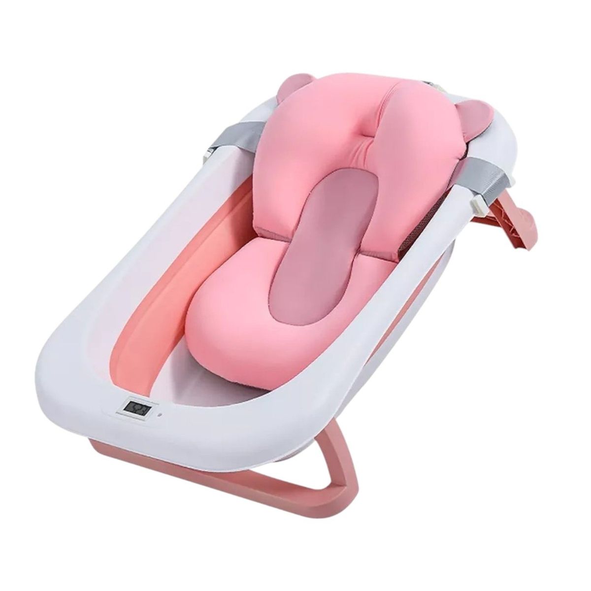 GENERICO - Bañera Ajustable Para Bebe con Soporte y Drenaje Rapido