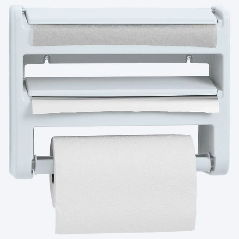 RIMAX - Portarrollo Rimax Triple Uso  Toallas de cocina Blanco