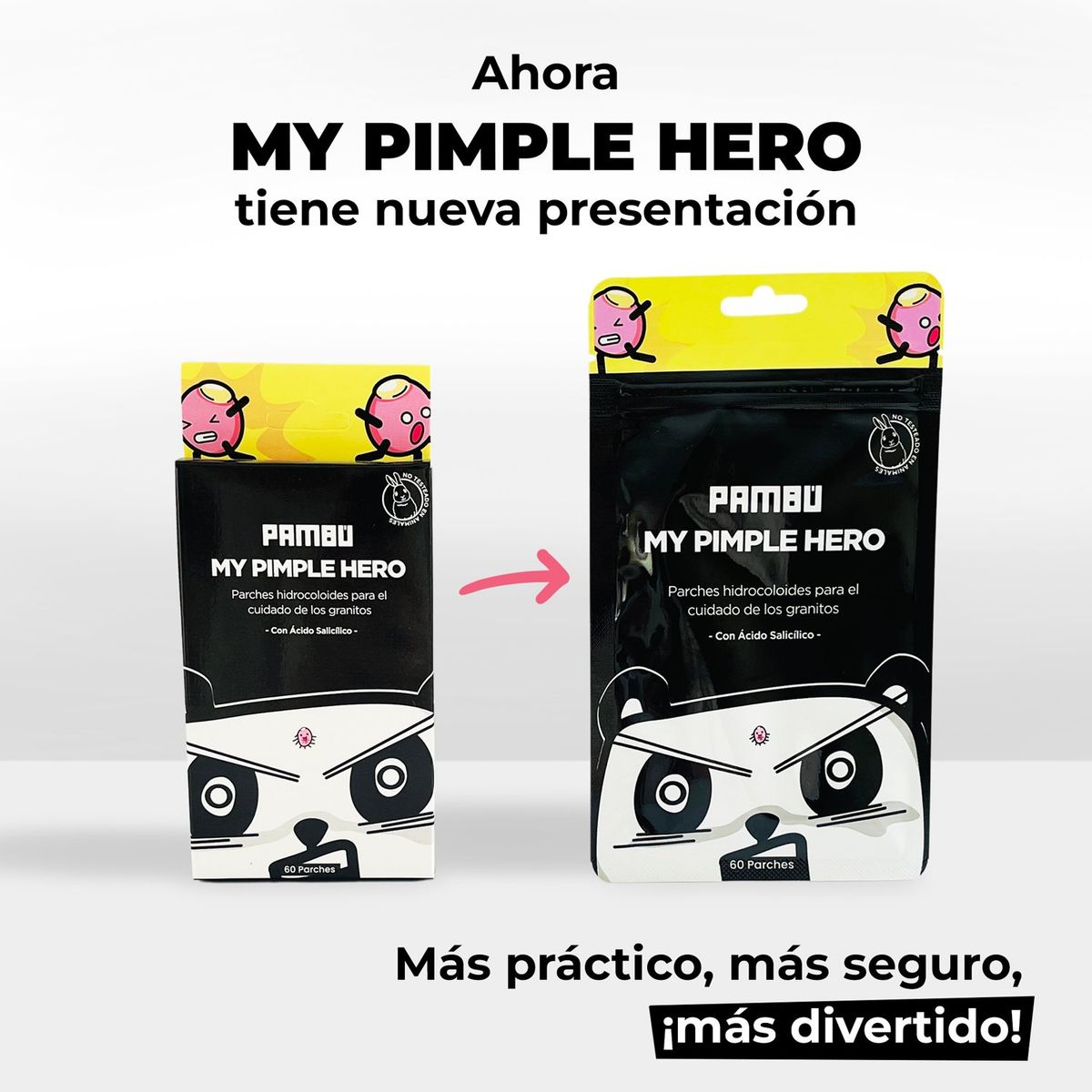 PAMBU - Pambú My Pimple Hero Parches Hidrocoloides para el cuidado de los granitos