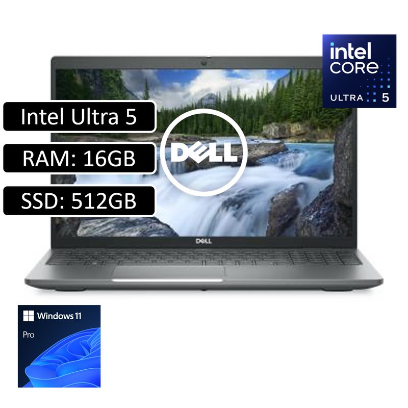 DELL - Portatil Dell Latitude Intel Core Ultra 5 125U RAM 16gb SSD 512gb Win11 Pro 14
