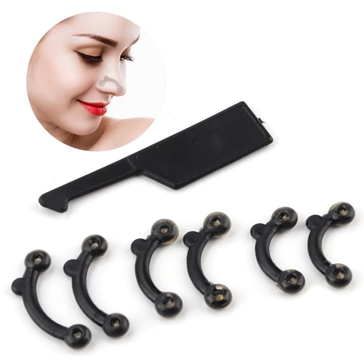 GENERICO - Corrector Nasal Respingador Nariz Perfecta 6 Unidades