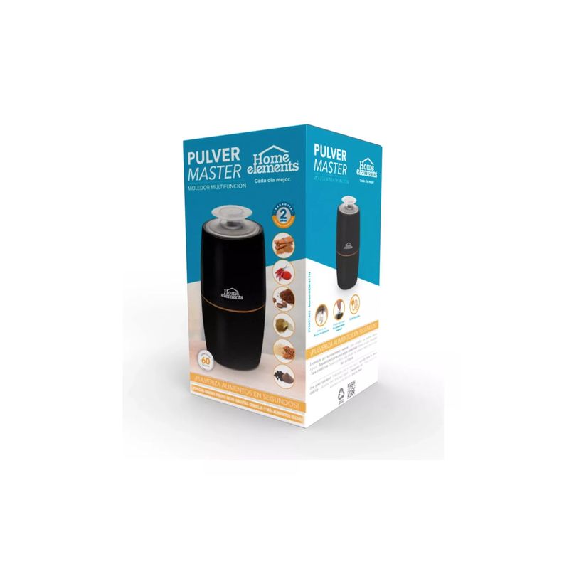 HOME ELEMENTS - Pulverizador Molino Café Pulvermaster Granos Home Elements