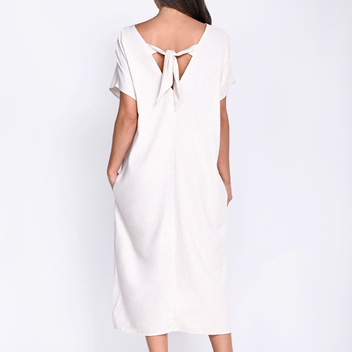 BELIFE - Vestido largo de Lino