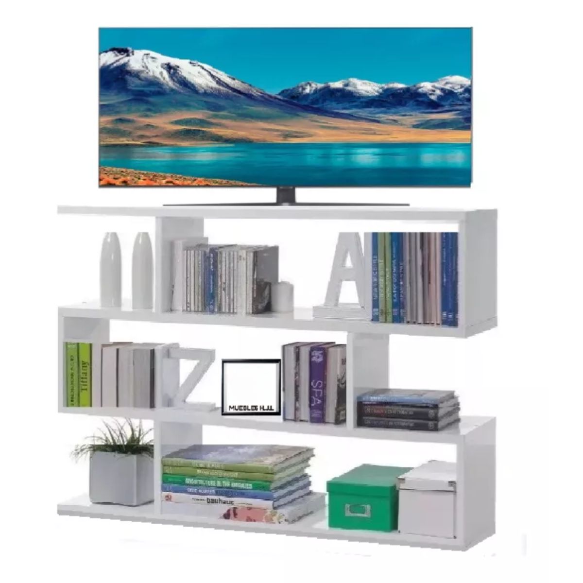 GENERICO - Mesa De Tv Centro De Entretenimiento Mueble De Televisión Blanco