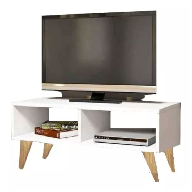 GENERICO - Mesa Tv  Centro De Entretenimiento Mueble Televisión 130cm Blanco