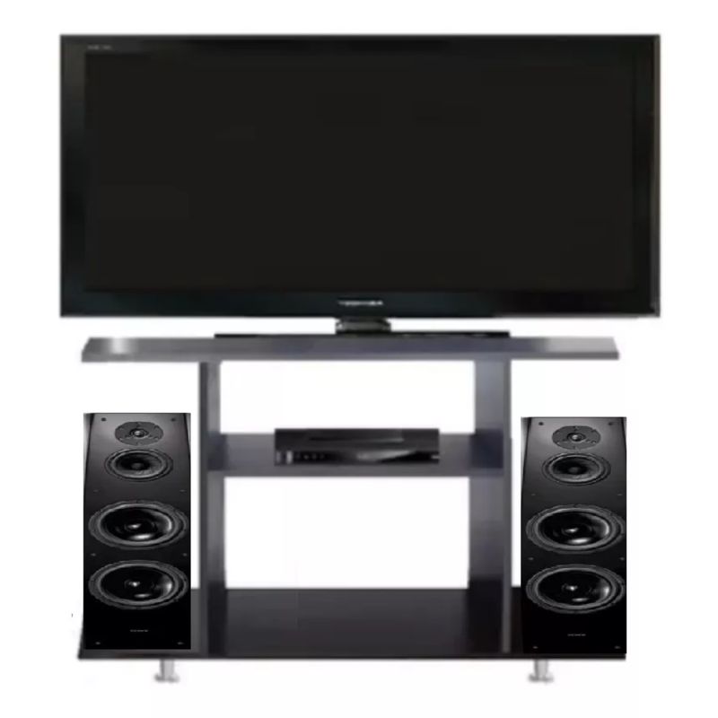 GENERICO - Mesa Tv - Mueble Para Televisor Moderna Iota Mesa Funcional Wengue