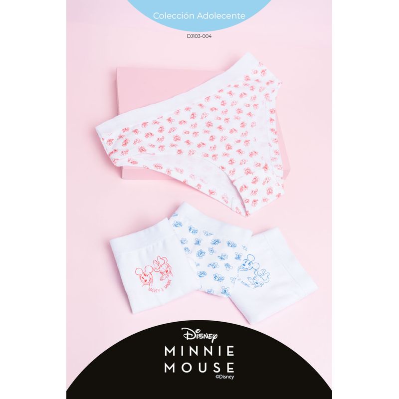 LILI PINK - Hipster coleccion Minnie para adolecentes paquete x2