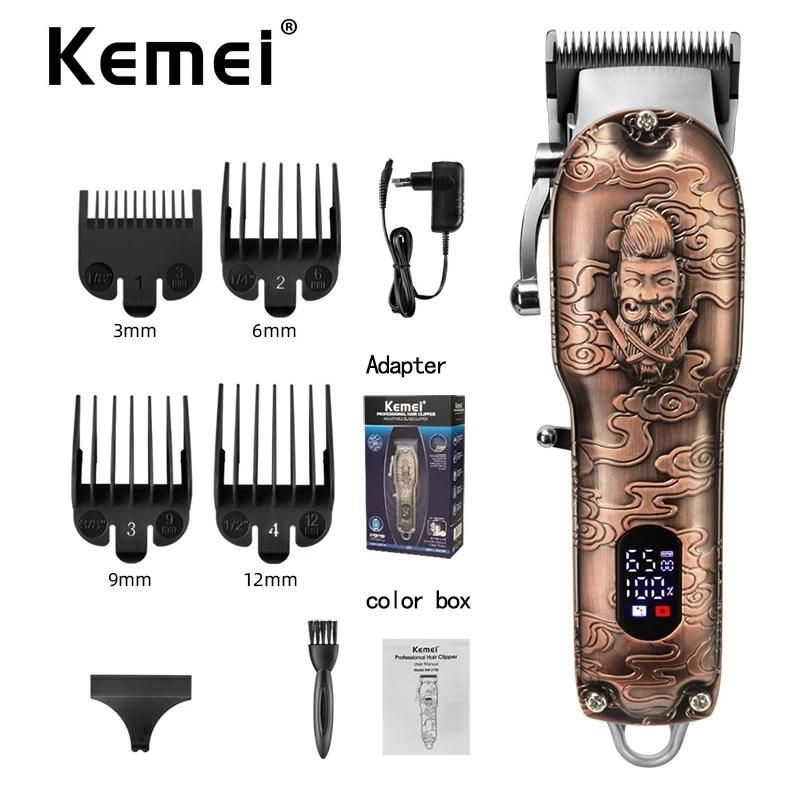 KEMEI - Maquina Peluquería Inalámbrica Kemei Km3705 Profesional