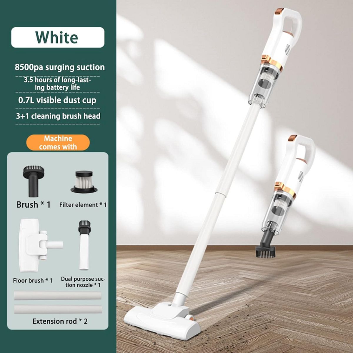 GENERICO - Aspiradora Portátil Inalámbrica De Mano Portatil 120w hogar