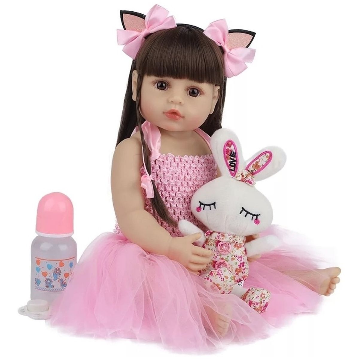 LA MUÑECA - MUÑECA REALISTA 100% SILICONA PREMIUM CON ACCESORIOS