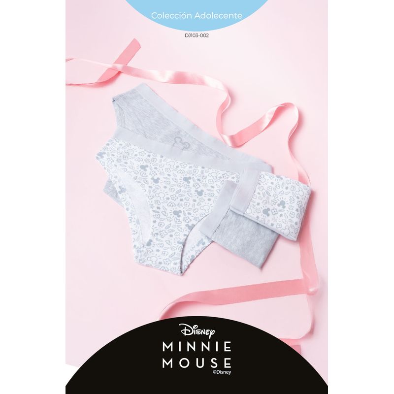 LILI PINK - Hipster para adolecentes coleccion Minnie paquete x2