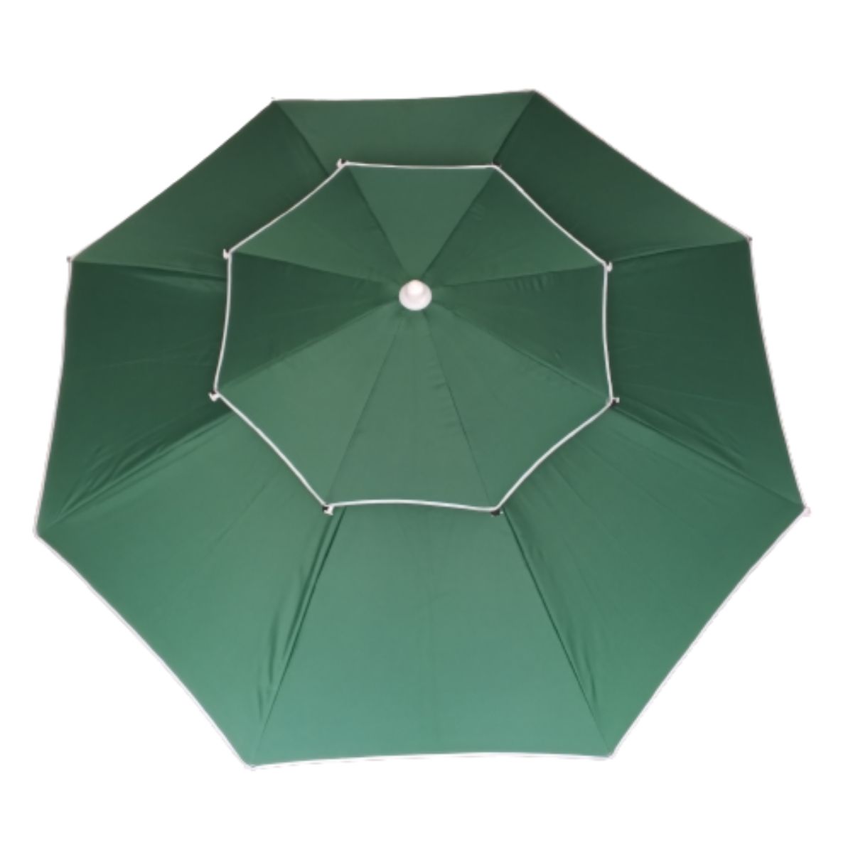 GENERICO - Parasol Sombrilla Desfogue Turístico Lona Fibra 2.30 m Diám Verde Oscu