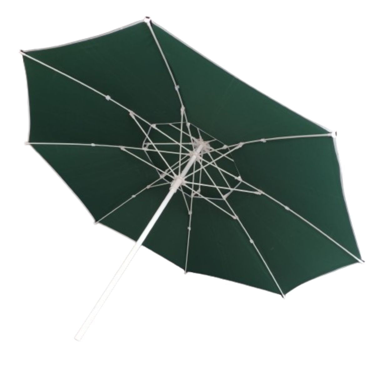 GENERICO - Parasol Sombrilla Desfogue Turístico Lona Fibra 2.30 m Diám Verde Oscu