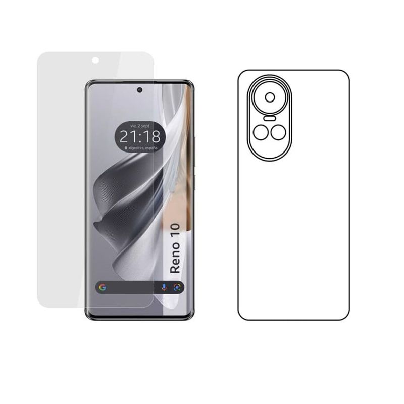 GENERICO - Protector Pantalla Y Trasero Hidrogel Para OPPO RENO 10