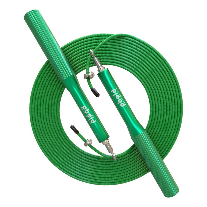 PBOLD - Cuerda Saltar Crossfit Fitness Guaya Aluminio Verde
