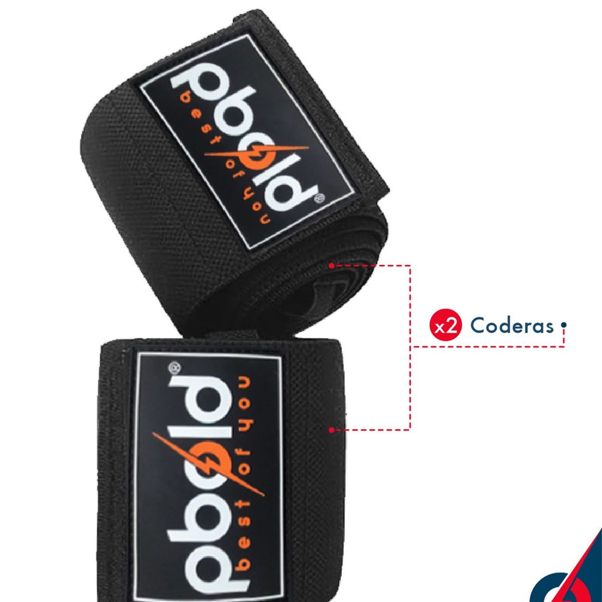 PBOLD - Codera Elástica Compresión Levantamiento Pesas Gimnasio