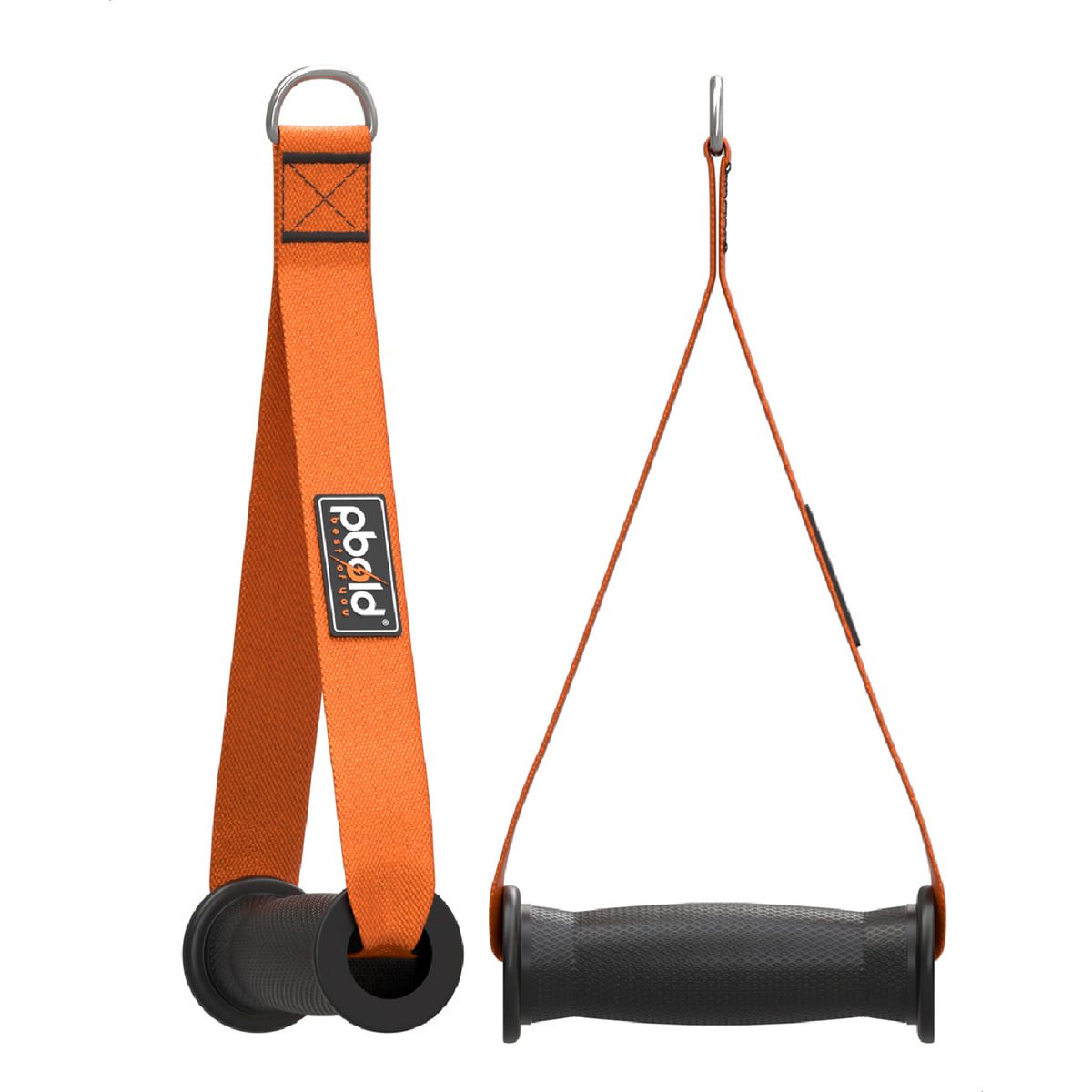 PBOLD - Agarres Asas Mangos Accesorio Cable Polea Gimnasio Naranja