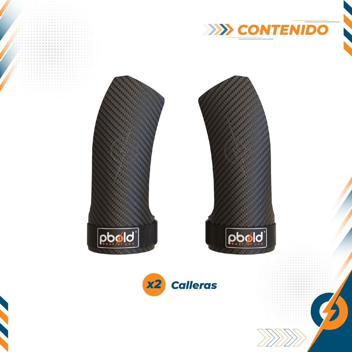 PBOLD - Guantes Crossfit Calistenia Callera Gimnasio Carbono Negro L